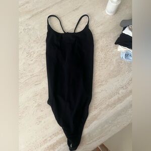 Babaton Black Bodysuit tank